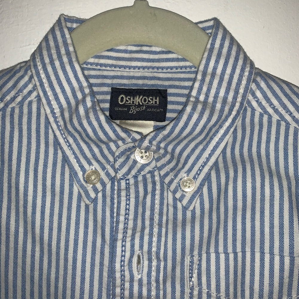 OshKosh Boy pinstripe button down dress shirt
